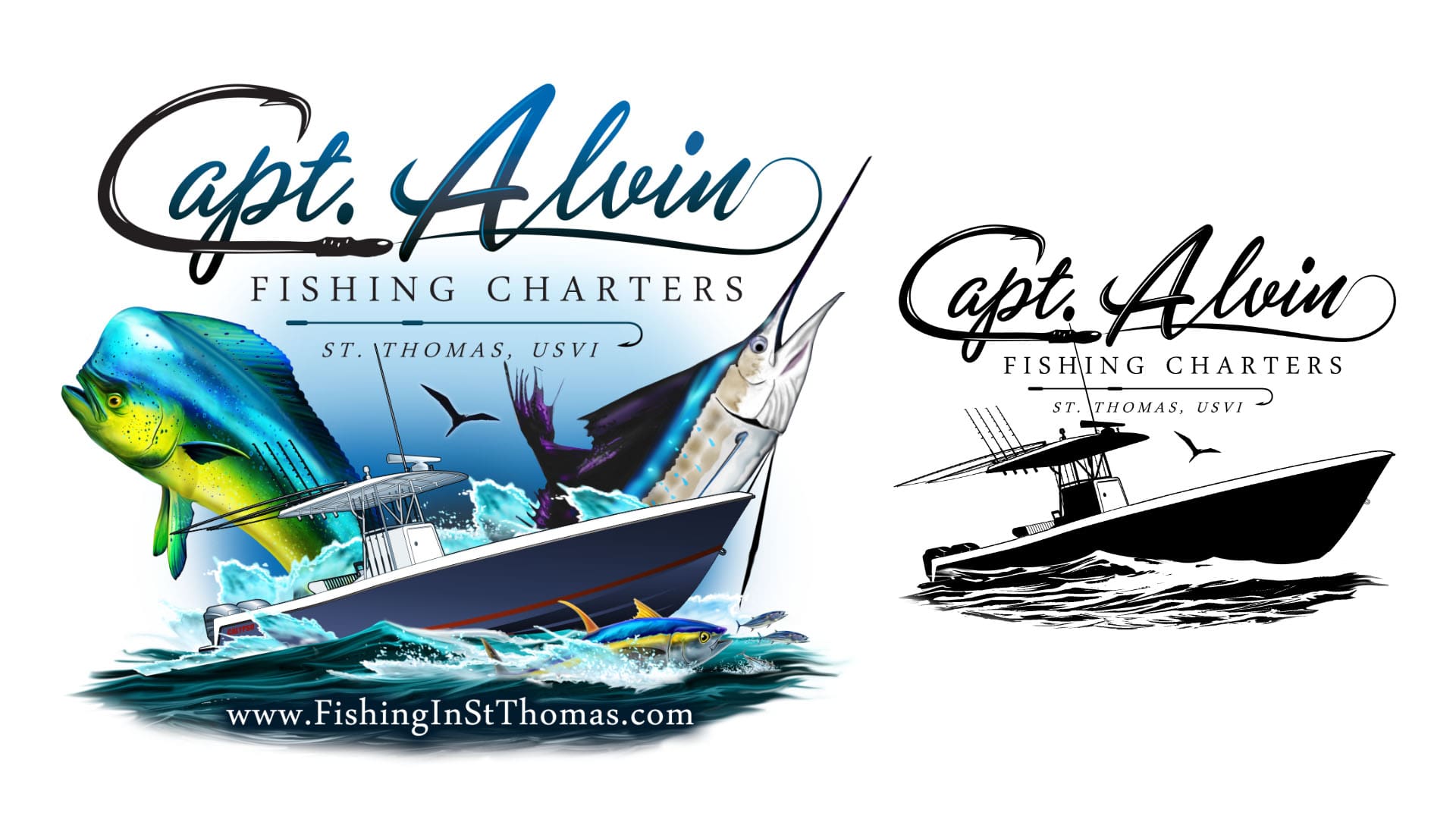Capt. Alvin Charters St. Thomas  BoldWater Marine Art & Websites